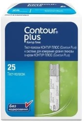 Тест-полоски, Contour (Контур) 25 шт плюс