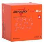 Апроваск, табл. п/о пленочной 10 мг + 300 мг №56