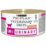 Влажный корм, Proplan (Проплан) 195 г Ветеринарная диета при мочекаменной болезни для кошек мусс с индейкой жестяная банка