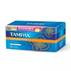 Тампоны, Tampax (Тампакс) 16 шт СЕФ супер плюс с картонным аппликатором